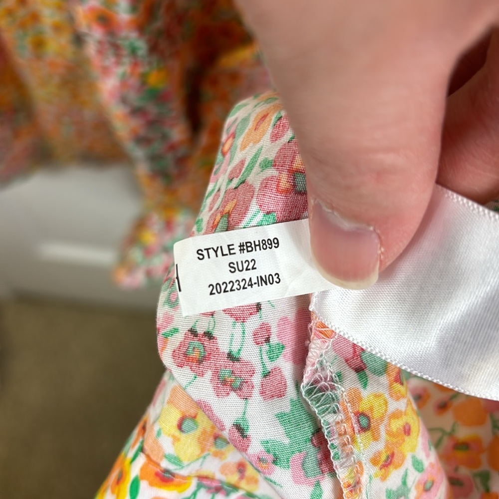 NWT J. Crew mixed floral tiered midi dress sz 6 - Picture 8 of 10